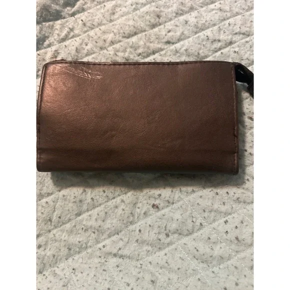 Stone Ridge Discovery Adventure Gear Brown Bifold Wallet Zippered Utility Mirror - Picture 3 of 5